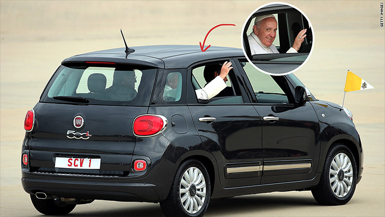 pope fiat 500L