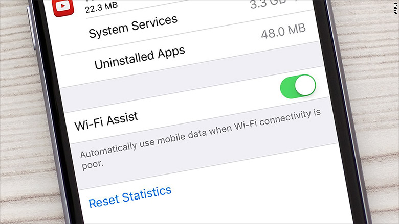 ios 9 wifi assist