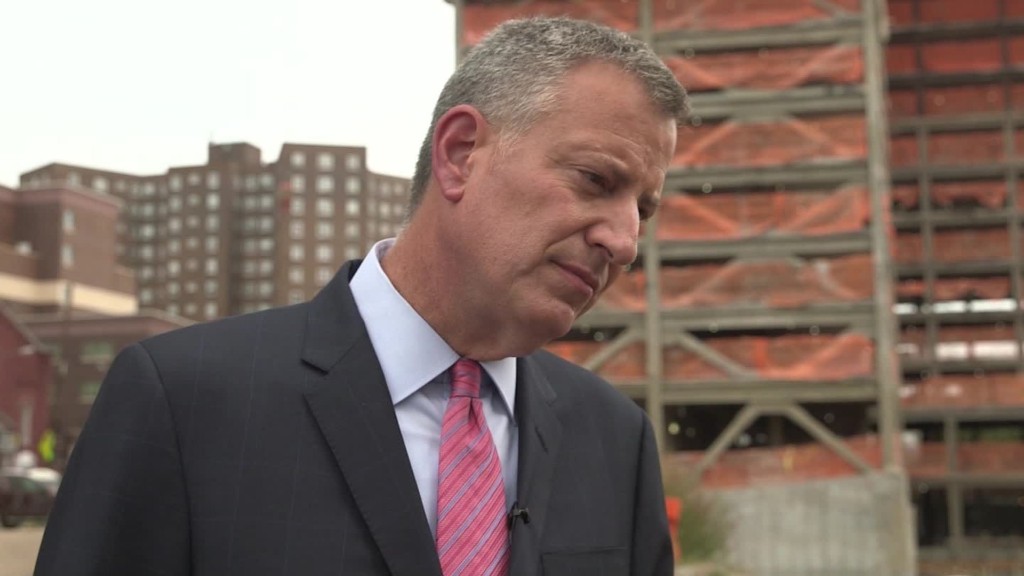 NYC's de Blasio: 'There is a danger in not raising minimum wage'