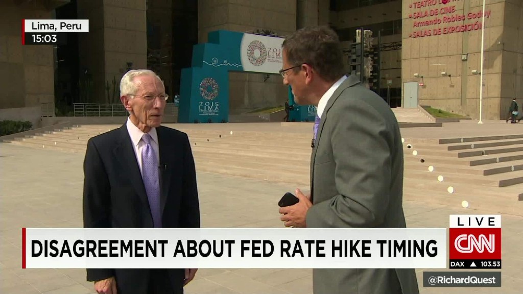 Fed Vice Chairman talks rate hike timing