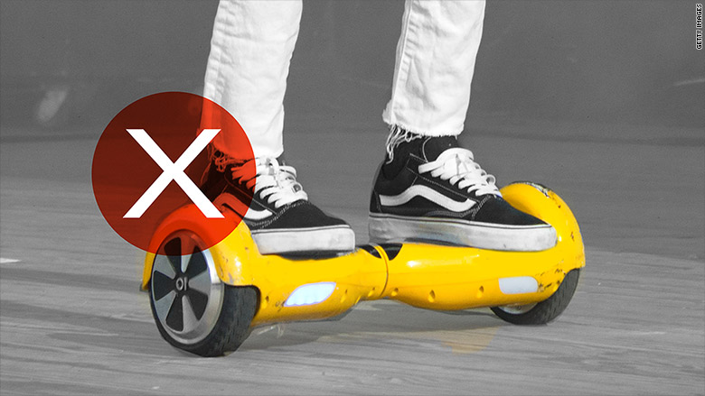 Hoverboards banned by major airlines