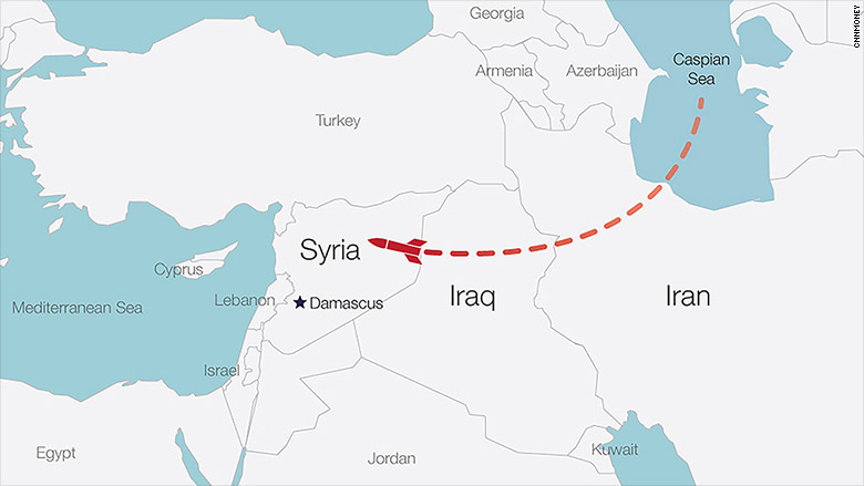 syria missiles map