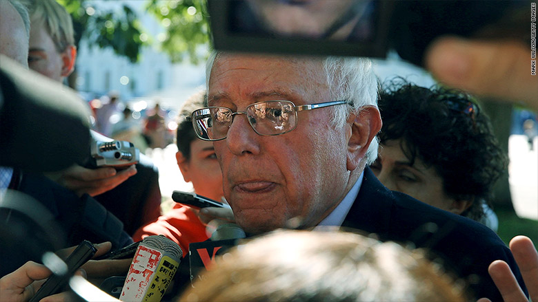 bernie sanders reporters