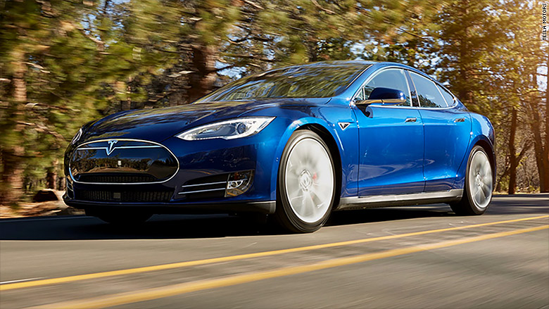 tesla model s driving