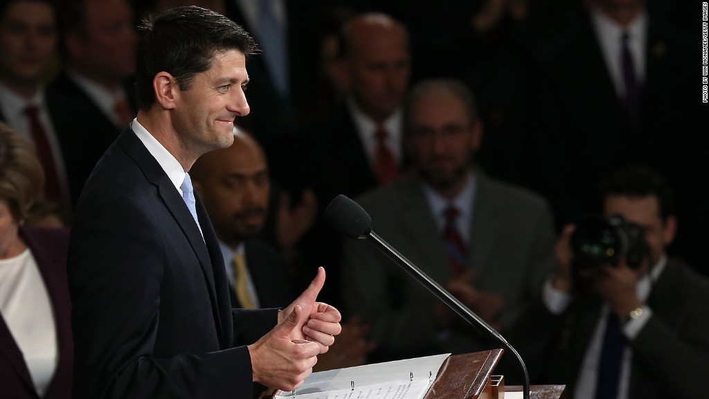 Nancy Pelosi passes gavel to House Speaker Paul Ryan