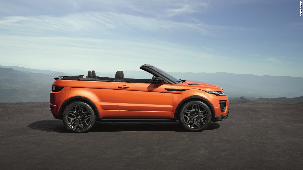 Range Rover's Evoque SUV goes topless