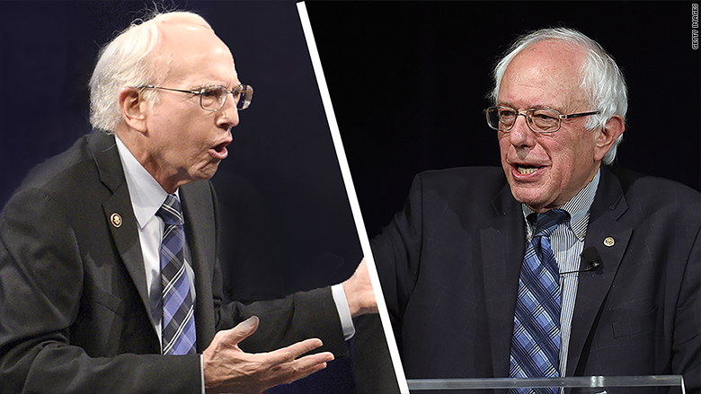 bernie sanders larry david snl