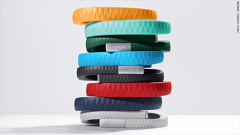 jawbone wearable wristband stack