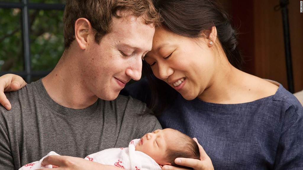 Mark Zuckerberg and Priscilla Chan welcome daughter Max