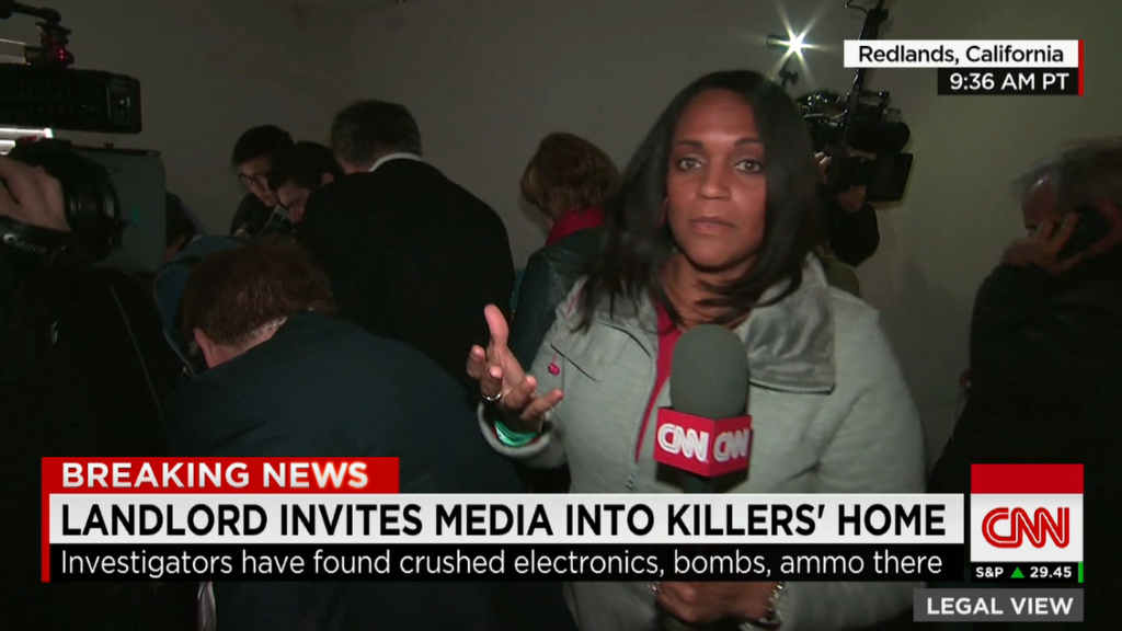 Media swarms San Bernardino shooters' home