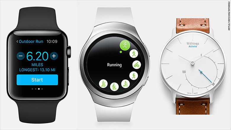 smartwatch fitness screens