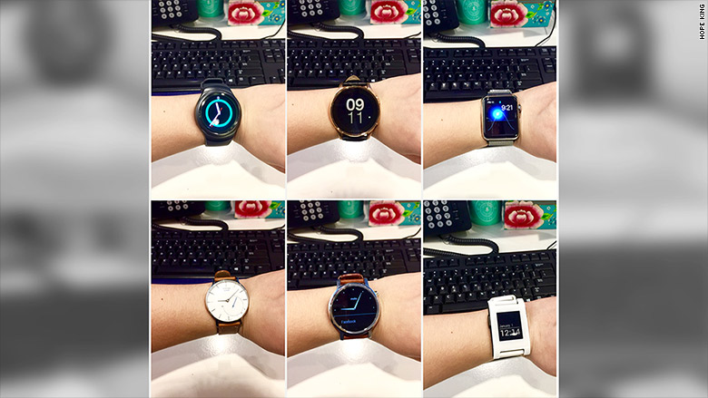 smartwatch review collage