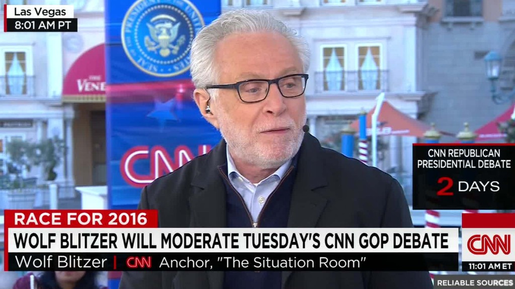 Wolf Blitzer's GOP debate preparations