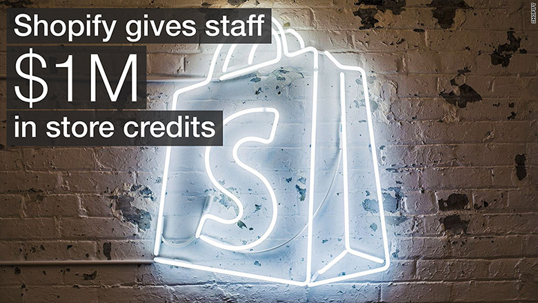 shopify store credits employees