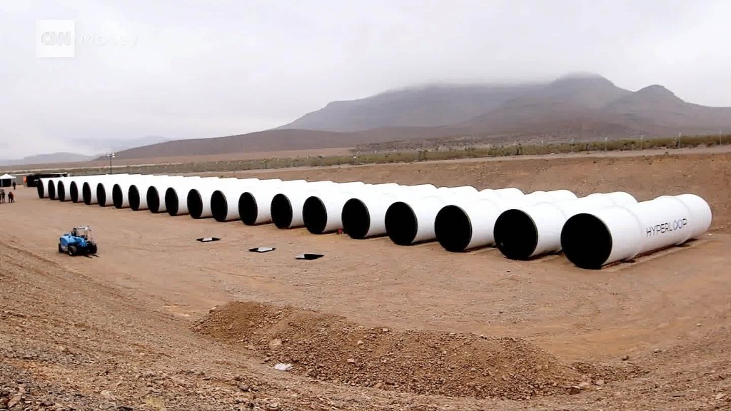 We saw the first Hyperloop tubes in the desert