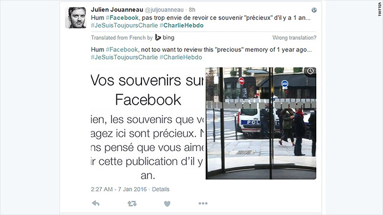 charlie hebdo facebook memories tweet 1