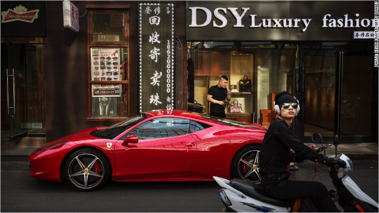 China Europe luxury goods shares fall