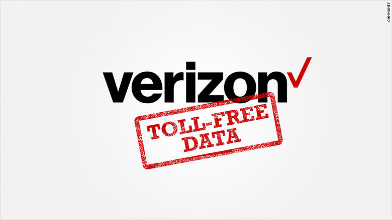 verizon toll free data