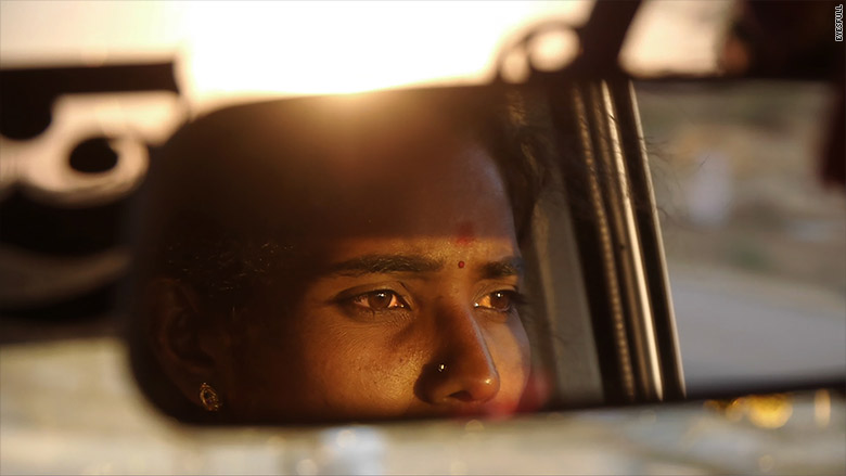 india first female taxi rearview