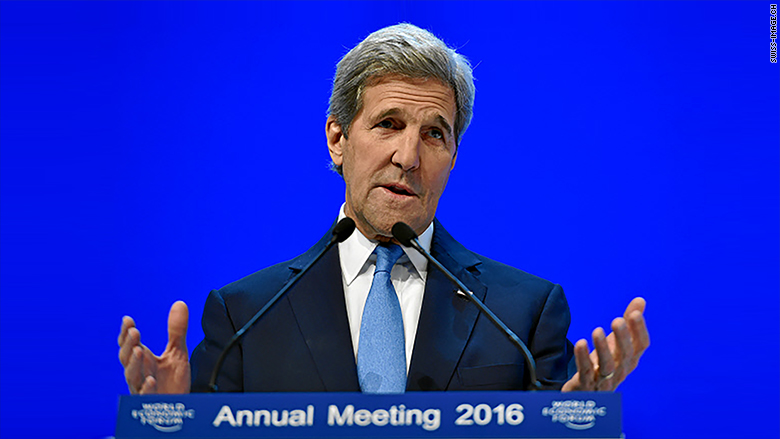 john kerry davos