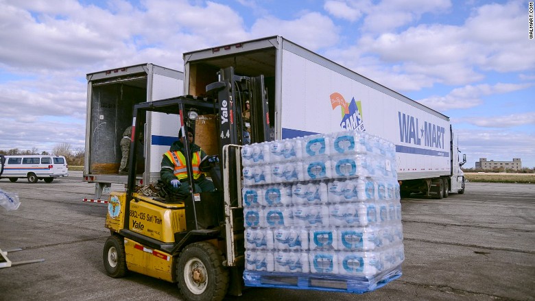 walmart truck bottled water