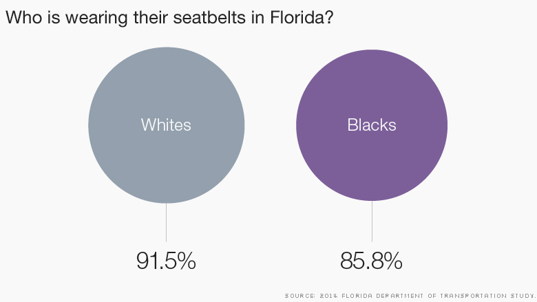 chart wearing seatbelt florida