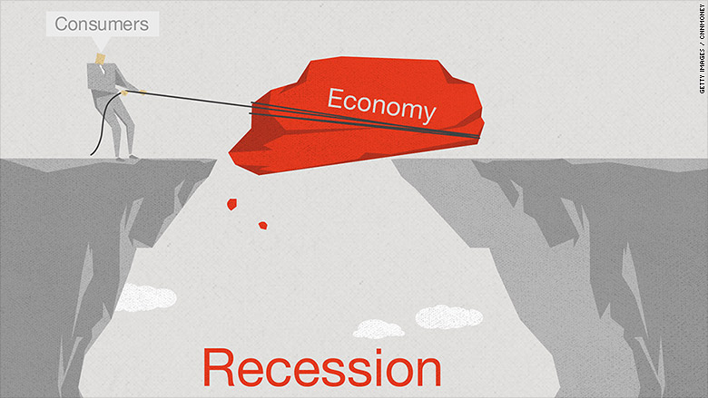 dragging into recession