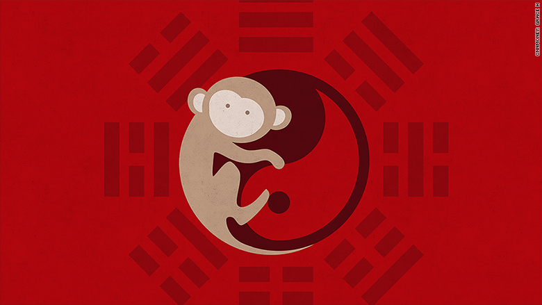 chinese new years 2016 monkey