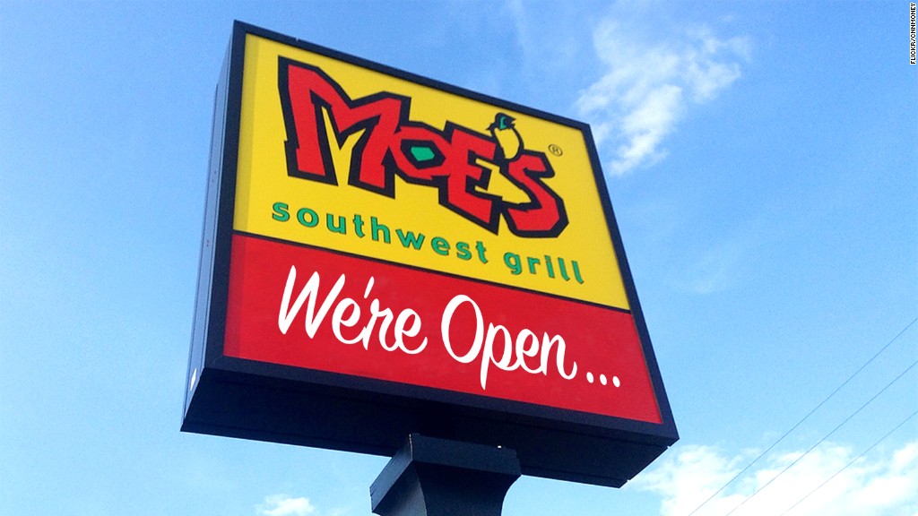 Moe's trolls Chipotle: We're open all day