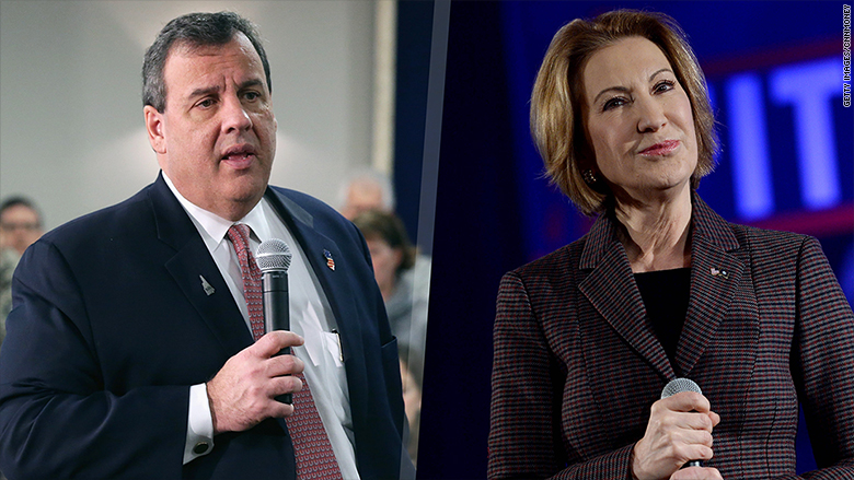 chris christie carly fiorina cbs