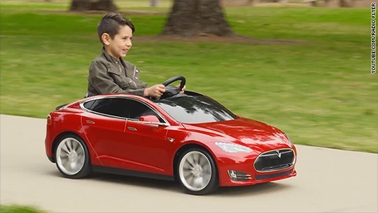 tesla children's electric car
