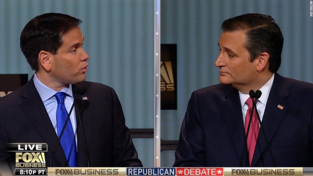 Rubio, Cruz clash over proposed VAT tax