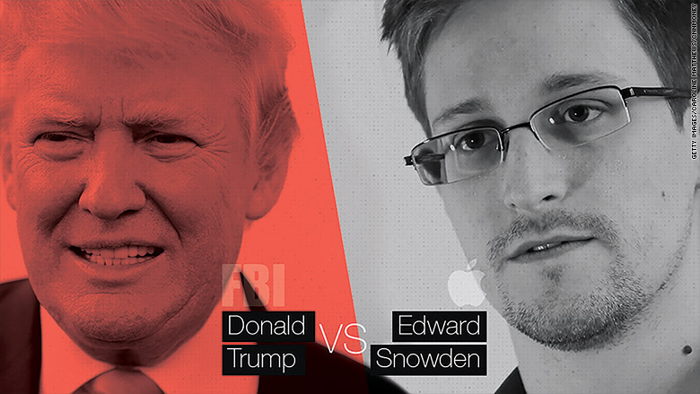 trump fbi snowden apple