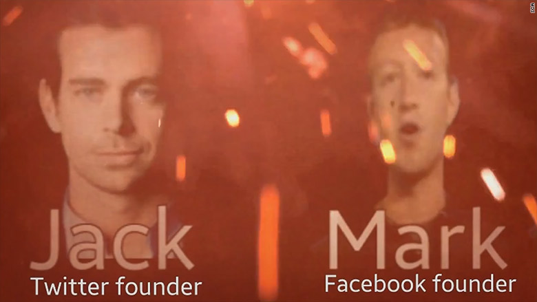 ISIS supporter video mark zuckerberg jack dorsey