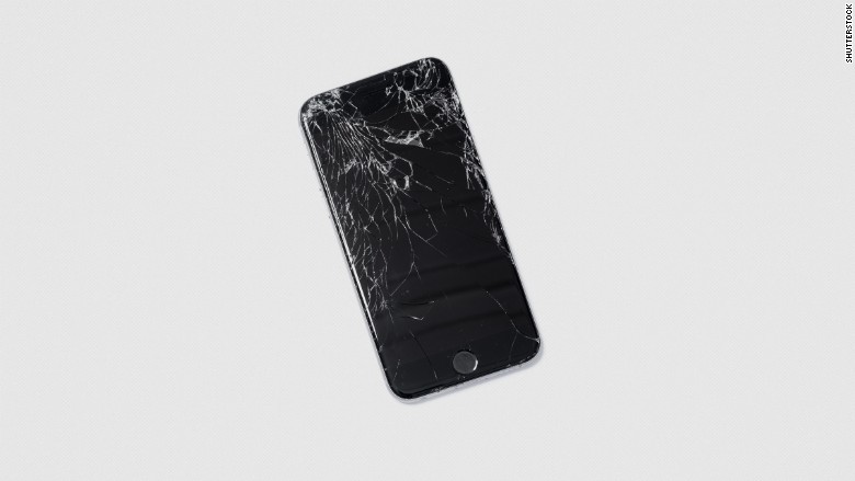 cracked iphone