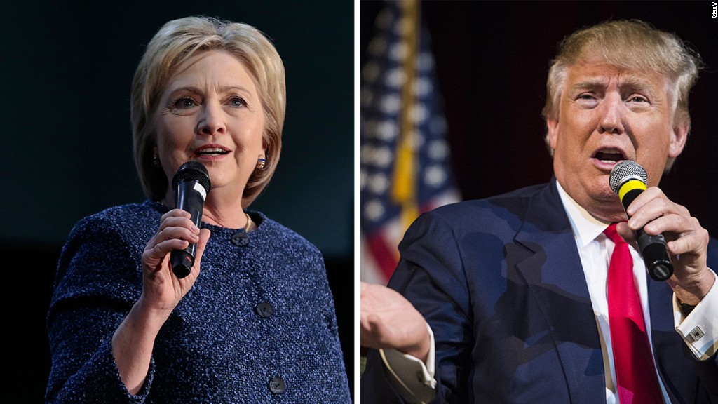 Hillary Clinton and Donald Trump on the 'woman card'