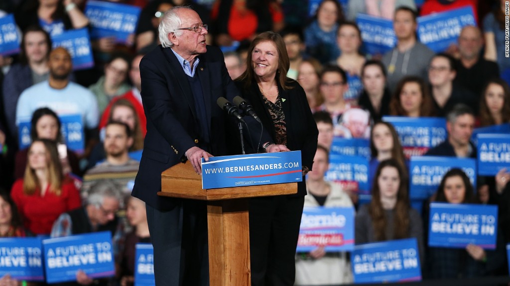 Bernie Sanders faces off with GE