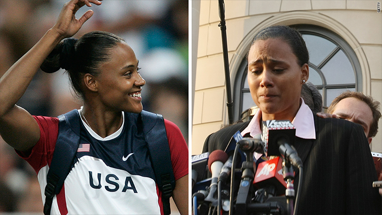 nike disgraced athletes marion jones