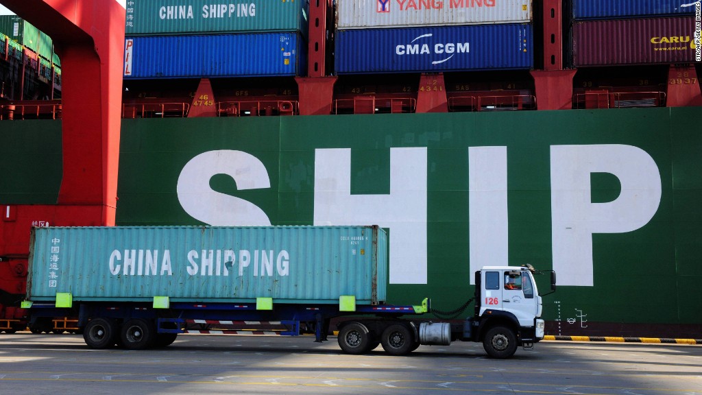 China's slowdown hits shipping