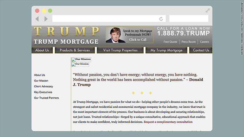 trump mortgage website