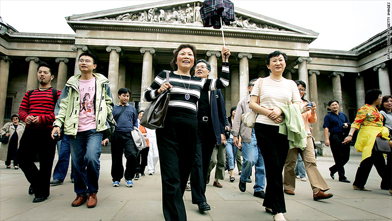 china tourist in europe