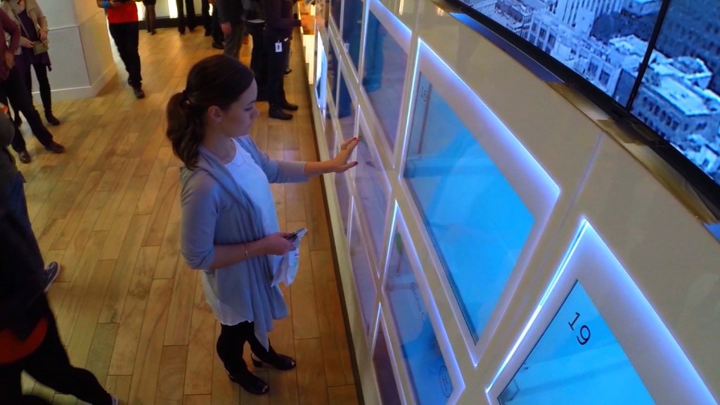 High-tech restaurant of the future