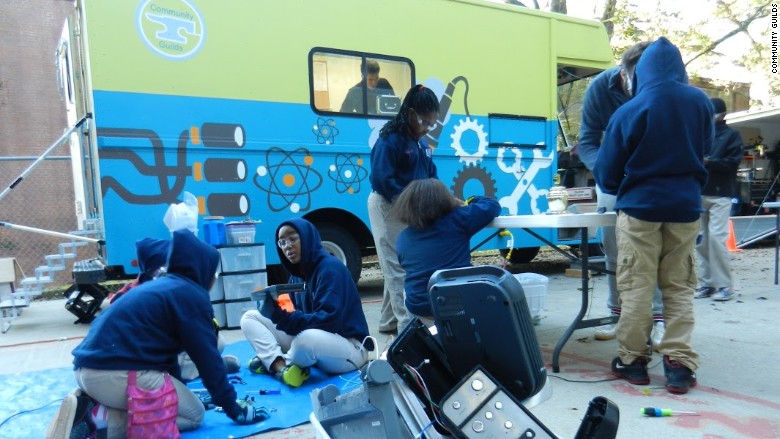 stem truck outside one