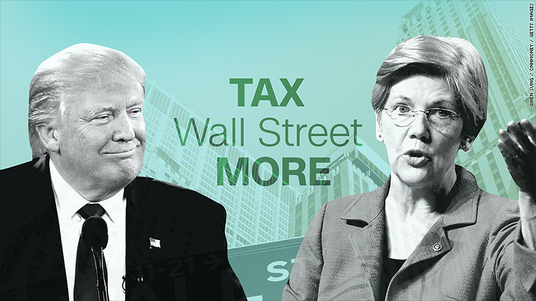 warren trump taxing wall street