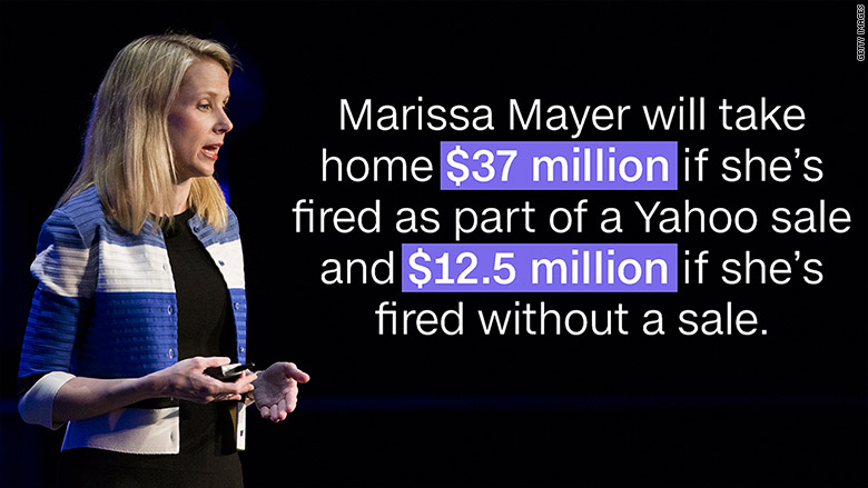 marissa mayer gold parachute