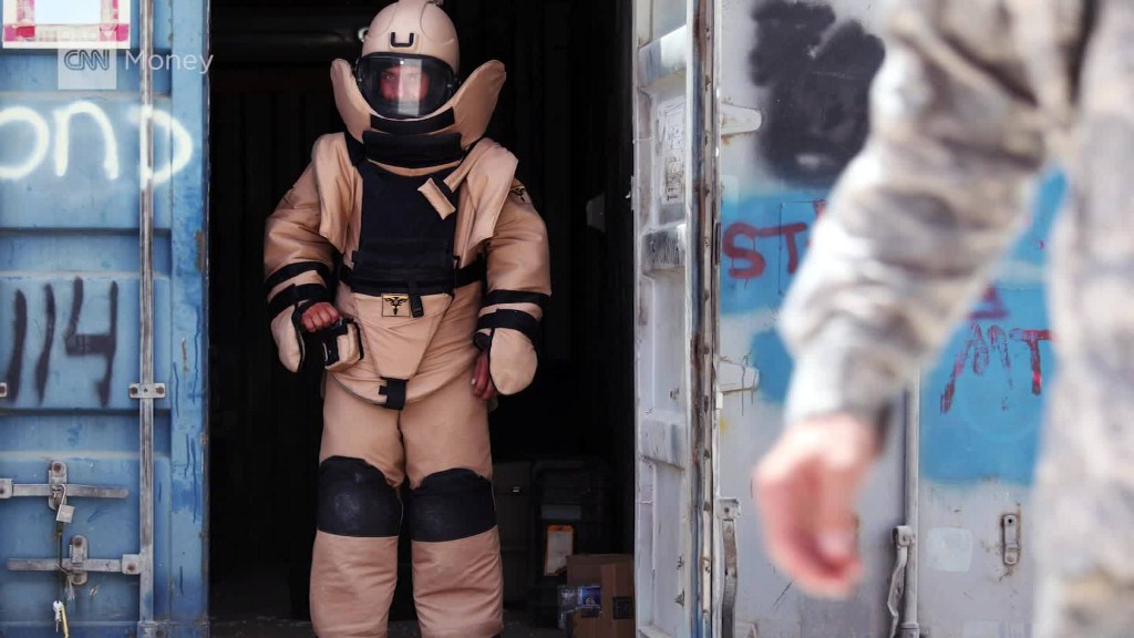 The bomb suit business is booming