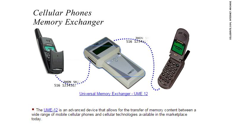 cellebrite old device