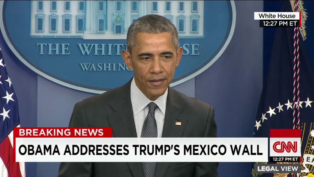 Obama on Trump's wall plan: Banning remittances is 'half-baked' idea