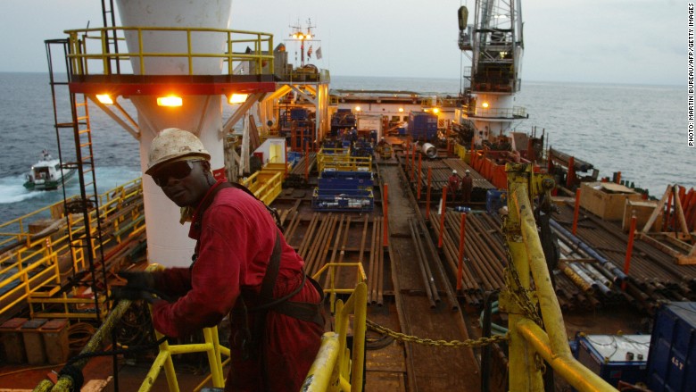 Angola oil platform