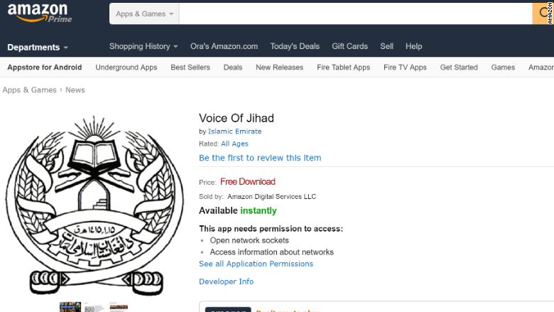 taliban app amazon